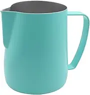 Dianoo Stainless Steel Frothing Pitcher Jug Steaming Pitcher Suitable for Coffee, Latte and Frothing Milk 600ml Blue