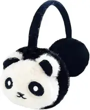 Panda Earmuffs Winter Ear Warmers Panda Plush Ear Muffs Cute Panda Plush Ear Covers Plush Winter Ear Cover Soft Warm Fleece Cushioned Ear Warmers