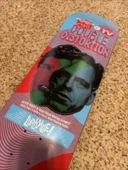 Rare Jake Tapper Tucker Carlson Lurkville Skateboard Deck Double Distortion