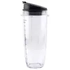 32 oz Cup, Sip & Seal Lid 407KKU641 408KKU641 for Nutri Ninja BL480 BL640 CT680