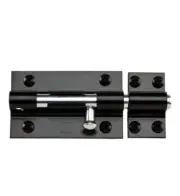 Door Barrel Bolt 5" Barrel Bolt by National Hardware #N152-121 -Black Heavy Duty