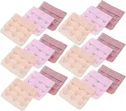 [WRITWAA] 18pcs Underwear Stainless Steel Buckle Hook Clasp Extender Bra Strap Extensions Bra Strap Clips Stretchy Bra Extension Strap Bra Accessories Corset Extender Back Extender Polyester