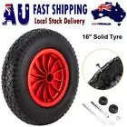 16" 4.80/4.00-8 Solid Wheelbarrow Wheel 38mm Bore Cart Tyre Trolley Rust Proof