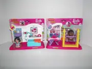 Fisher Price Little People Barbie You Can Be Anything Gym & Dr. Office New (F)