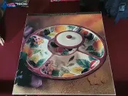Clay Art Ambrosia Tray/Lid Hand Painted South San Francisco Stone Lite Clay...