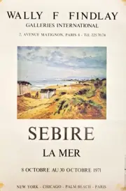 Gaston Sébire - Original Exhibition Poster - la Mer - Wally Findlay-1971