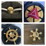 New 4 Pack Bundle Sample Pack Fidget Spinners Sensory Toys ￼ADHD Quality Metal ￼