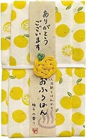 Yuzu Bath, Handkerchief, Bath Salt, Gift Set, Thank You