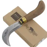 Old Bear Pruning Gardening Pocket Knife Walnut Handle Made in Italy