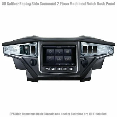 Billet Ride Command 6 Switch Dash Panel Plate Polaris RZR XP1000 Turbo Silver