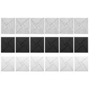 Set of 12 Square Acoustics Foam Wall Panels Effective Noise Reduction Panels