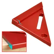 Mini Aluminum Alloy Woodworking Triangle Ruler Compact Mini Right Angle Measuring Tool Metal Angle Ruler In Inches