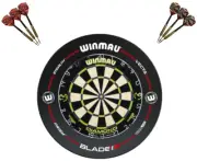 Winmau MvG Dart Board Michael Van Gerwen + Pro-Line Dartboard Surround Gift