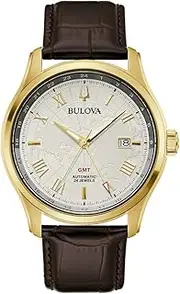 [Bulova] Wilton GMT Silver Dial Automatic Men's Watch (97B210)