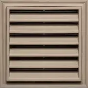 Mid America 12 Inch Square Vinyl Gable Vent In Wicker