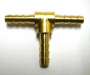 1pc Brass Barb Tee Fitting 3/16" ID Hose Fuel Boat MettleAir 123-3