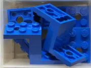LEGO Parts - Blue Bracket 5 x 2 x 2 1/3 with 2 Holes - No 76766 - QTY 5