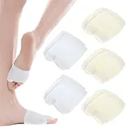 [JIYIN] 5 Pairs of Women's Socks, Breathable Half Socks, Women's Non-Slip Forefoot Socks, Toe Topper Socks, Yoga Socks, Invisible Sports Socks, Half Toe Socks for High Heels, Sandals, White, 37
