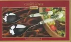 NIB SPODE Christmas Tree Salad Servers Serving Set