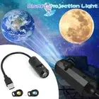 Newest Mini USB Moon Light Projector Led Globe Star Galaxy Lamp Night Lighting f