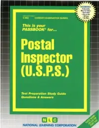 在飛比找博客來優惠-Postal Inspector (U.S.P.S.): P