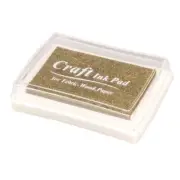 2X(Rubber stamp ink pad stamp inkpad Ink Pad - Gold W3L3)1679