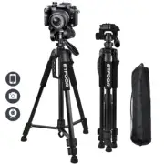 Phone Travel Self Tripod Aluminum Tall 55” 140CM Stand Plates Digital Camera