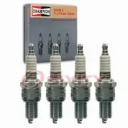 4 pc Champion Double Platinum Spark Plugs for 1966-1969 Abarth Simca 2.0L L4 mg