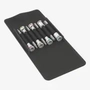 Wera 003181 8740 B 3/8" Drive Zyklop Hex-Plus Bit Socket Set with Holding Functi