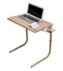 Table Mate II Folding TV Snack Tray Table Portable Laptop Stand Adjustable Cup