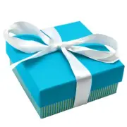 Wholesale Lot 24 Aqua Striped Square Bracelet Watch Jewelry Packaging Gift Box