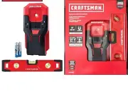 Metal & Wood Stud Finder Sensor Tool 3/4" Scan Depth AC Detection + Level