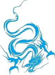 Car Sticker Dragon Pattern Car Hood Decal PVC Removable and Reusable Sticker