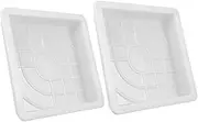 ANDRESLAD Concrete Weight Molds Set of 2 Paver Moulds for Residential Commercial Sidewalks