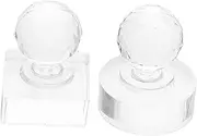 Beaupretty 2pcs Eyeshadow Pressing Tool Compact Diy Makeup Repair Stamp Versatile Blush Highlighter Press Travel-friendly Empty Container Kit Magnetic Makeup Depotting Tool