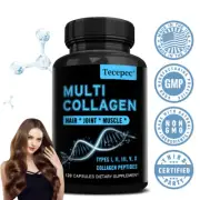 Multi Collagen Supplement,Strong Skin, Hair And Nails,Digestion & Gut Health