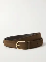 [TOTEME] TOTEME - Suede Belt - Chocolate - One size One size Brown