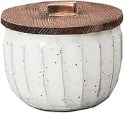 Set of 10 Rice Dishes (With Lid) [3.7 x 3.0 inches (95 x 75 mm)] Earth/Japanese Tableware, Ryokan, Restaurant, Commercial Use