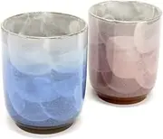 Pair Tea Cups Yusai Kutani Yaki Yunomi