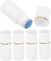SAFIGLE 5pcs Empty Dauber Bottles: Sponge Head Applicator Bottle - Marker Paint Jar - Refillable Plastic Container - Liquid Dispenser For Skincare Cosmetic Travel Lotion 20ml