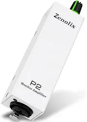Zenolix P2 Portable in Ear Monitor Amplifier, Headphone Amp with XLR/TRS Inputs 3.5mm Output, Headphone Amplifier with Durable Belt Clip, Stereo/Mono Switch for Drummers, Guitar, Keyboardists, White