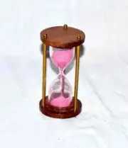 Antique Brass Sand Timer Nautical Hourglass Sand-Clock Decor Vintage Gift