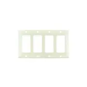 SUNLITE 4 Gang Decorative Plate Almond Color E304A