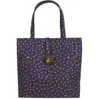 在飛比找Yahoo奇摩購物中心優惠-agnes b.日本風金箔手提包-大/紫