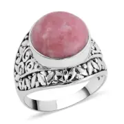 Bali Legacy Norwegian Thulite Ring in Sterling Silver (Size 7.0) 10.50 ctw