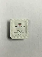 NEW TAG HEUER CROWN YELLOW WITH CASE TUBES 27