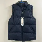 i5 apparel Men’s Reversible Vest Size Large Navy/Gray RN#125170 Zip Up New W Tag