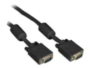 Black Box Vga Video Cable With Ferrite Core, Black, Male/male, 25-ft. [7.6-m] -