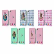 ANIMAL CLUB INTERNATIONAL EASTER FAWN LEATHER BOOK CASE FOR APPLE iPOD TOUCH MP3