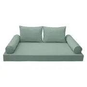 *COVER ONLY*-Style 1 Daybed Mattress Bolster Pillow Covers Piped Trim Twin-AD002